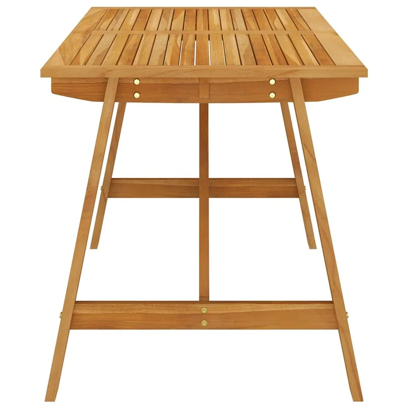 vidaXL Table à Dîner de Jardin Table de Salle à Manger Table de Patio Meuble de Jardin Extérieur Terrasse 140x70x73,5 cm Bois d'Acacia Massif