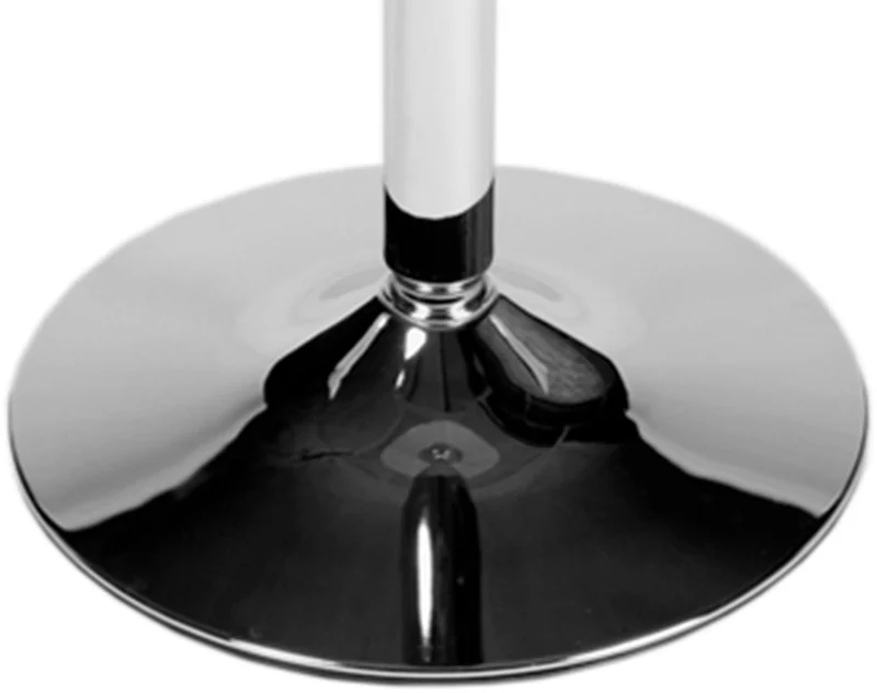 CLP Table De Bar Haute I Table Haute Mange Debout I Table en Métal Ronde avec Plateau en Verre I Stable, Couleur:Verre Clair