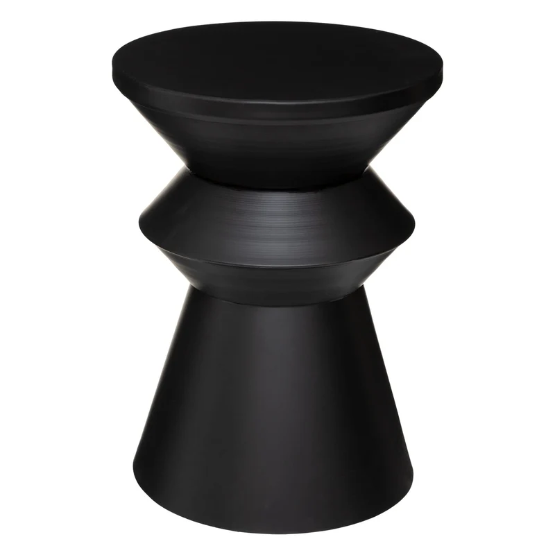 Atmosphera - Table d'appoint Sohan - métal - Noir D36 cm