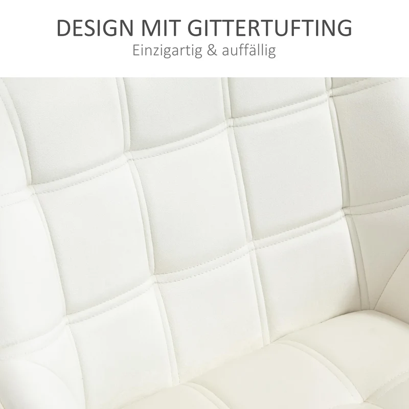 HOMCOM Fauteuil de salon Fauteuil à oreilles Fauteuil de relaxation avec pieds en caoutchouc, fauteuil de lecture avec aspect velours, fauteuil rembourré pour chambre à coucher, scandinave, blanc