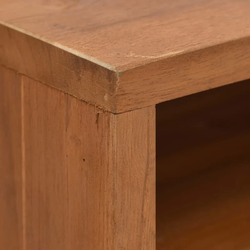 vidaXL Meuble TV en Bois Massif de Teck 90 x 30 x 40 cm