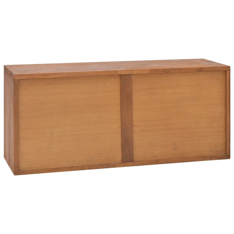 vidaXL Meuble TV en Bois Massif de Teck 90 x 30 x 40 cm