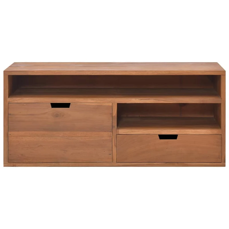 vidaXL Meuble TV en Bois Massif de Teck 90 x 30 x 40 cm