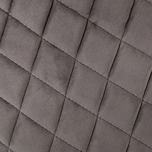 Atmosphera - Fauteuil Marlo Gris foncé en Velours