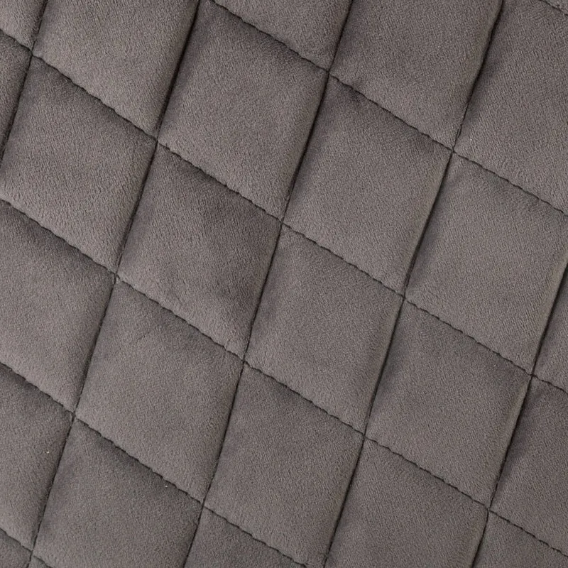 Atmosphera - Fauteuil Marlo Gris foncé en Velours