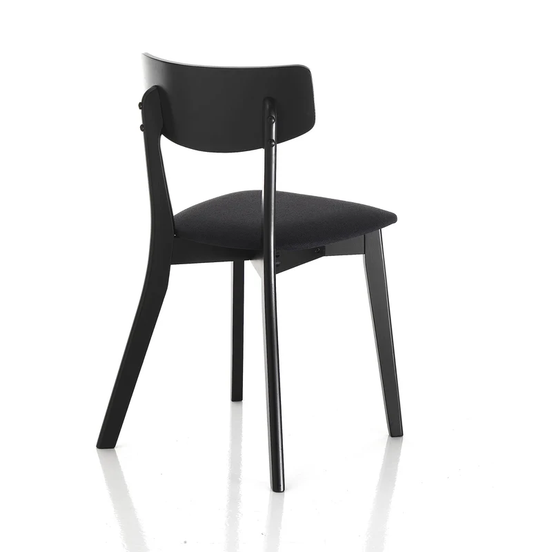 Wink Design Valenza Black Lot de 2 chaises, Noir Mat, 80 x 44 x 47 cm