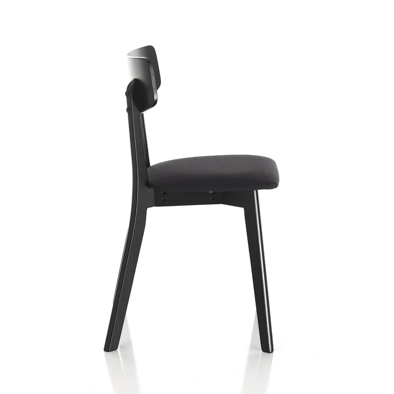 Wink Design Valenza Black Lot de 2 chaises, Noir Mat, 80 x 44 x 47 cm