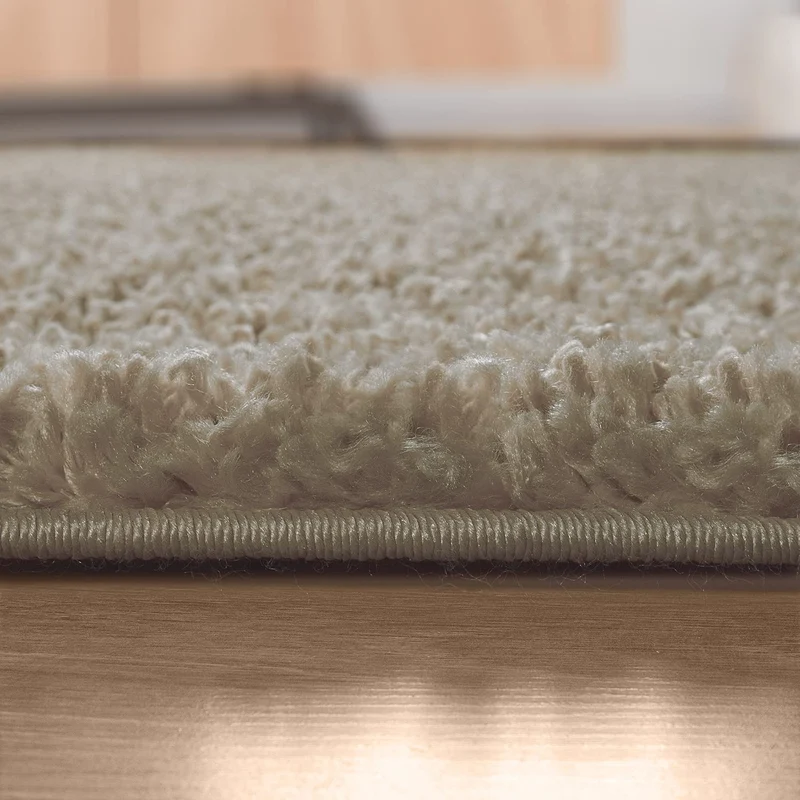Paco Home Tapis Poils Longs, Shaggy pour Salon, Doux Moelleux Résistant Robuste, Dimension:200x280 cm, Couleur:Beige