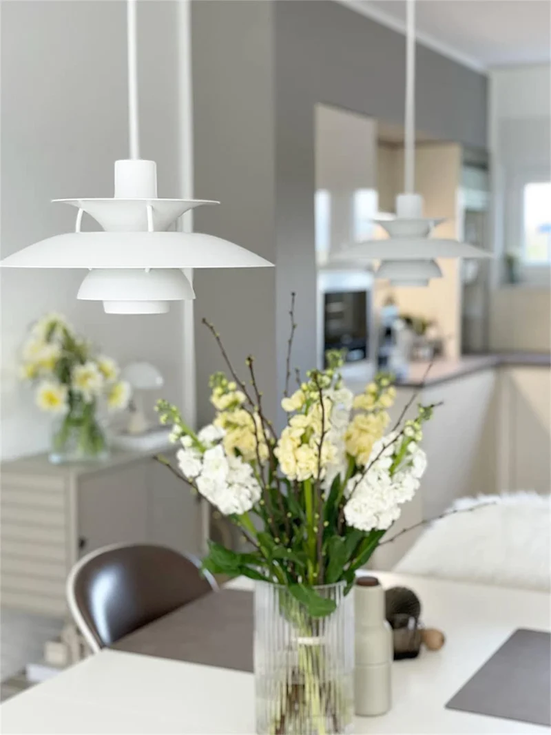 WQCSH Suspension Moderne, Blanc, 3 Niveaux, Luminaire Décoratif