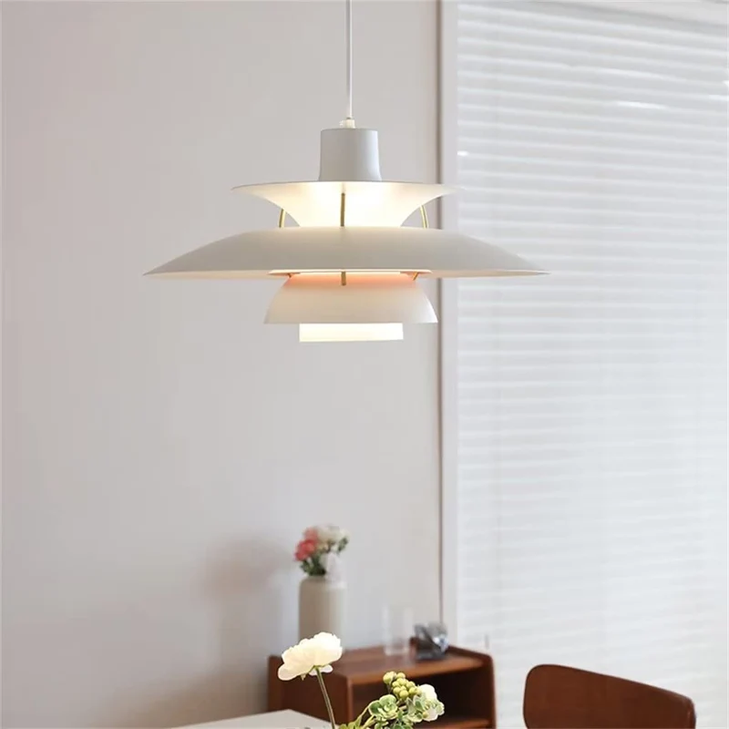WQCSH Suspension Moderne, Blanc, 3 Niveaux, Luminaire Décoratif