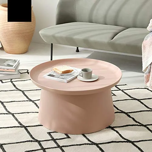Tables d'appoint Rondes Grand Patio/Table Basse, Grande Table d'appoint d'extérieur résistante aux intempéries pour la Maison, Le Bureau, la Chambre, Le Couloir, Le Salon, Le Balcon, 70 x 36