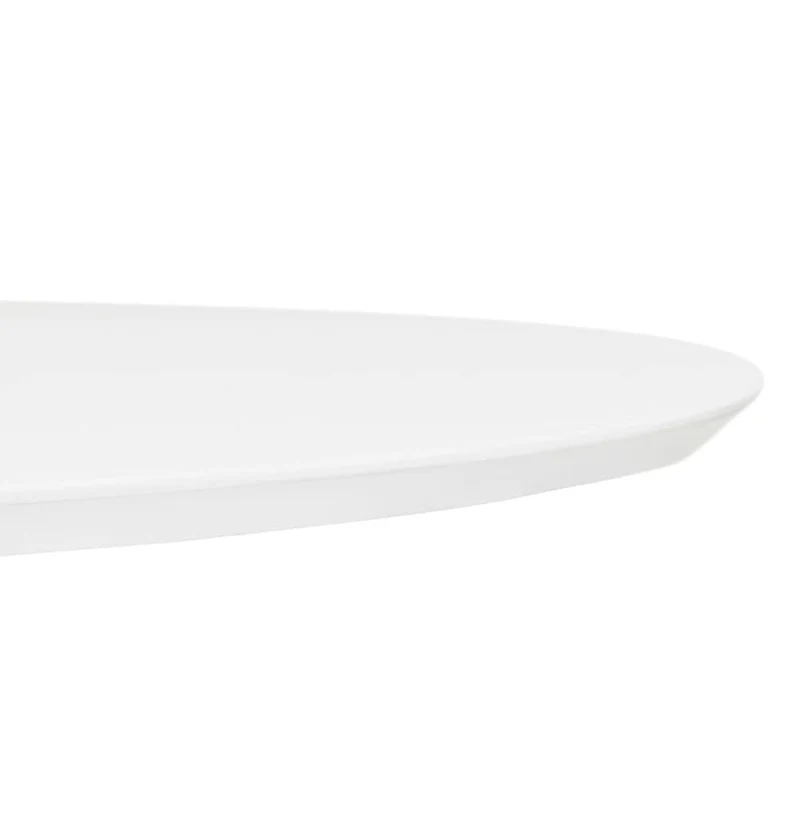 KADIMA DESIGN August Table de Salle à Manger Table de Cuisine Wood Bois Blanc (White) 120 x 120 x 73