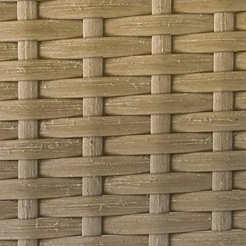 Outsunny Salon de Jardin d'angle 4 pers. Style Colonial Table Basse Coussins Grand Confort Inclus résine tressée Beige