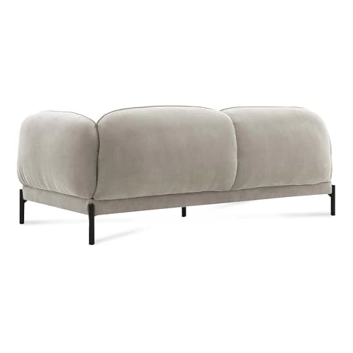 Mobilier-Deco Heidi - Canapé 3 Places en Velours côtelé Taupe