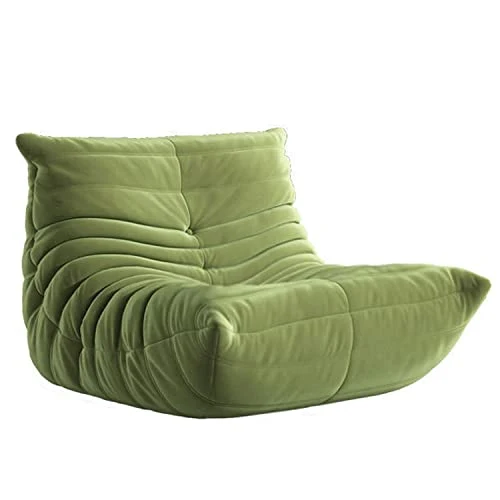 ArtsPavilion Canapé De Sol Paresseux Doux, Chaise Au Coin du Feu, Canapé Accent Bean Bag pour Salon Salon Bureau, Amovible, Lavage L Green