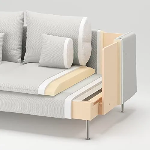 Ikea Söderham Gransel 3 places Couleur naturelle