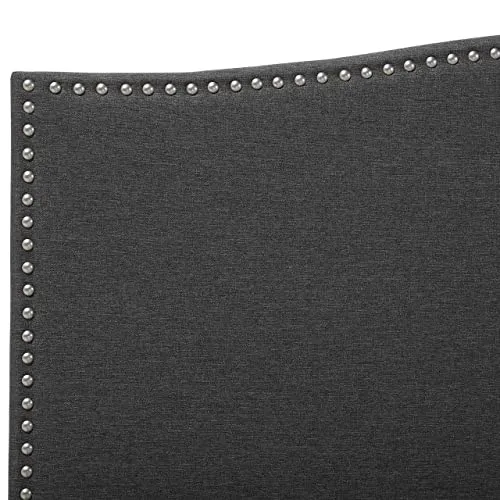 Beliani Sommier et Cadre pour Lit Double 180 x 200 cm en Tissu Gris Rétro Moderne Montpellier
