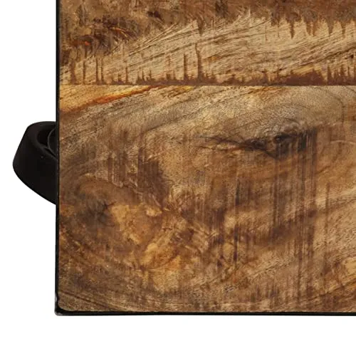 BaraSh Table Basse avec roulettes Bois de manguier Massif 100x60x26 cm,Table Basse,Table Basse Salon,Tables Basses De Salon,