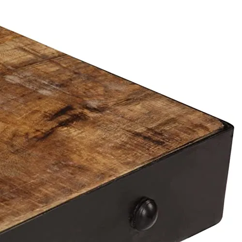 BaraSh Table Basse avec roulettes Bois de manguier Massif 100x60x26 cm,Table Basse,Table Basse Salon,Tables Basses De Salon,