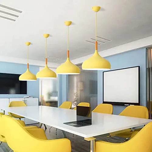 Lampe à Suspension Lampe Suspendue en Bois avec Abat-Jour Artistique en Fer design Industriel Moderne Luminaire Décoratif D'Intérieur pour Cuisine Salle à Manger Ou entrée Suspension Luminaire