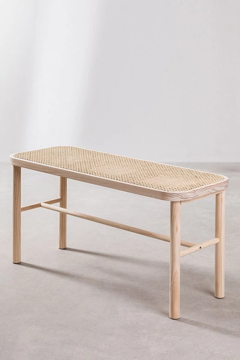 SKLUM Banc en rotin et Bois Riolut