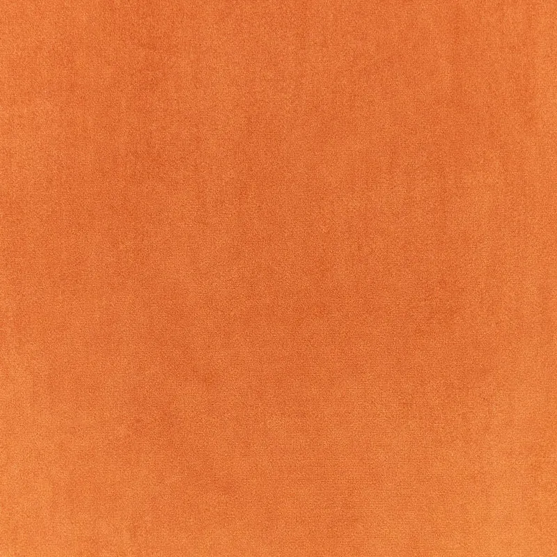 Fauteuil Moderne Glam Cadre en Métal et Revêtement en Velours Orange Delary