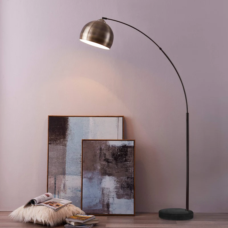 Teamson Home VN-L00010AB-EU Lampadaire, Métal, 40 W, Noir