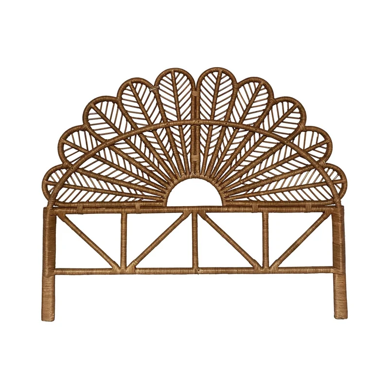 sweeek - Tête de lit en rotin Naturel L 160 x P6 x H130cm