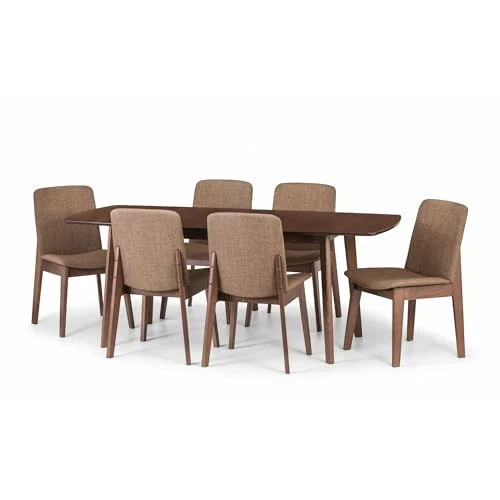 Julian Bowen Lot de 2 chaises de salle à manger Kensington, noyer