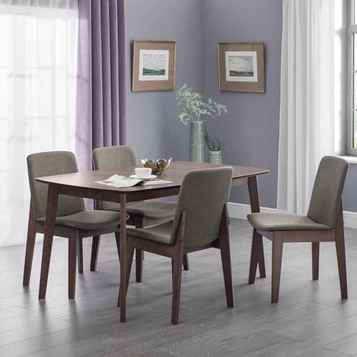 Julian Bowen Lot de 2 chaises de salle à manger Kensington, noyer