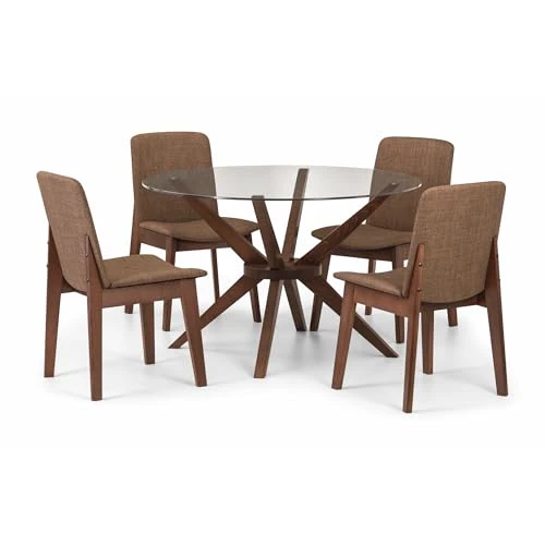 Julian Bowen Lot de 2 chaises de salle à manger Kensington, noyer