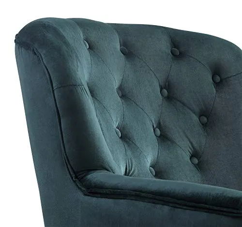Atlantic Home Collection Leo Fauteuil, Bois, Vert forêt, Sessel
