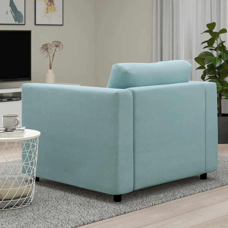 Ikea Fauteuil VIMLE Saxemara bleu clair