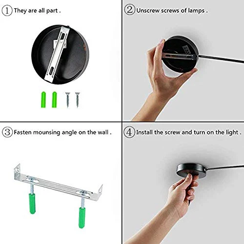 Applique Murale LED Industrielle éclairage Wall Light Luminaire Avec E27 Prise pour House,Métal Style En Fer Forgé Bois Ceinture Bar, Restaurants, Café, Chambre d'enfant,Club de Décoration (Blanc)