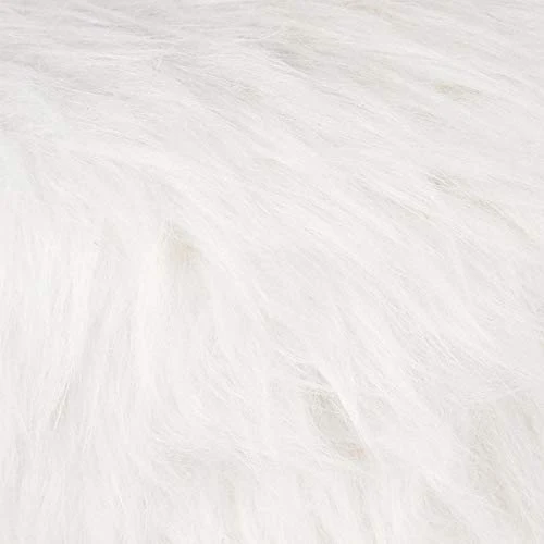 Atmosphera - Tabouret Blanc Effet Fourrure - Instinct Naturel