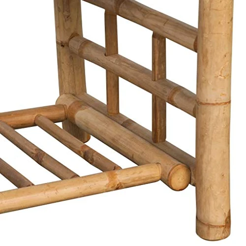 vidaXL Table Basse Table d'appoint Table de Salon Bambou 90 x 50 x 45 cm