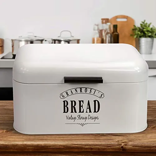 Granrosi Boîte à pain rétro - Boîte à pain compacte pour garder le pain et les petits pains frais plus longtemps - Attire tous les regards dans toute cuisine