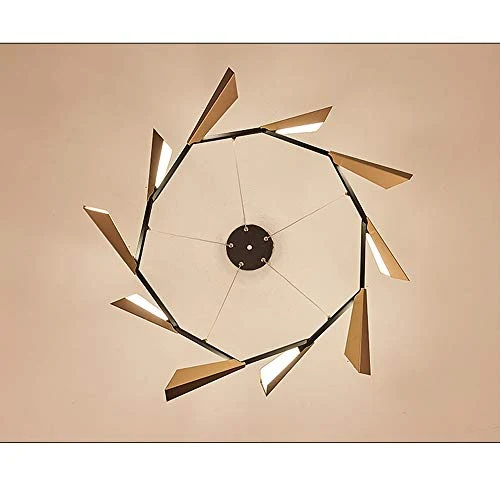 Créatif Moderne Simple Et Élégant Feuille De Bambou Lustre Salon Salle À Manger Hôtel Clubhouse Éclairage Du Hall (Size : 10 heads)