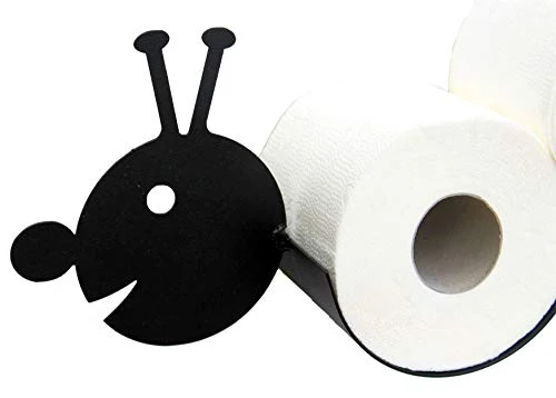 DanDiBo Porte-rouleau de papier toilette en métal Noir