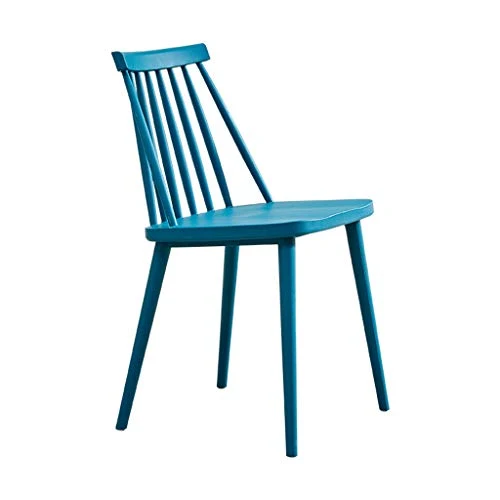 Family History Rétro en Bois Massif Chaise Ménage Étude Lire Lire Chaise Restaurant Bar Dossier Chaise Loisirs Chaise 41 * 41 * 76.5CM,Blue