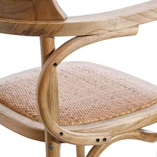 ixia.es Paire de chaises en bois et rotin
