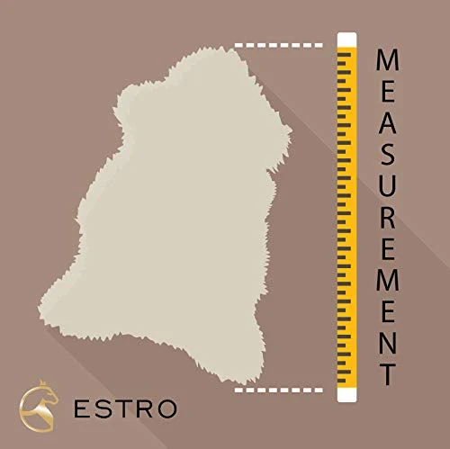 ESTRO | Authentique Tapis en Peau ou en Fourrure de Mouton ISLANDAIS | Brillant et Luxueux | Variété de Couleur ESI (Wolf Tip, 100 cm)