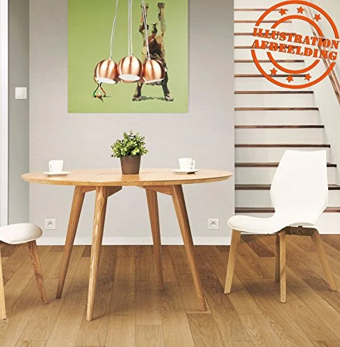 Alterego - Table à dîner Ronde 'SWEDY' en Bois Style scandinave - Ø 120 cm