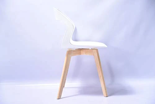 Ensemble de quatre chaises modernes en plastique de style scandinave dans une variété de couleurs pour une utilisation dans les salons, salles à manger, bureaux, salles de réunion et salles à manger