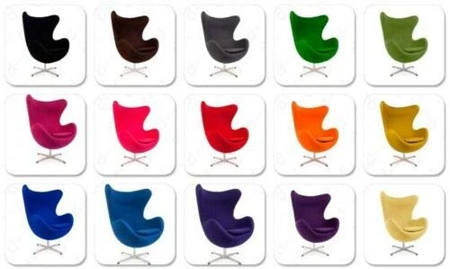 ElleDesign Fauteuil en laine cachemire, basculant, pivotant, couleur au choix