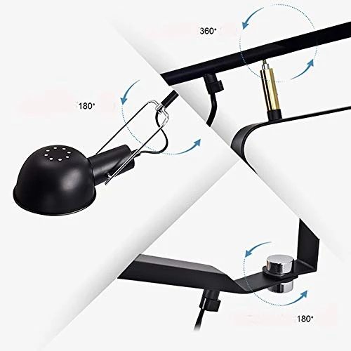 RUZMY E27 RéTro Bras Long Applique, Prise Avec Interrupteur, Ajustable Bras Oscillant Chevet Applique Murale Fer Restaurant Eclairage Bras Long Pole Lampe Murale Chambre Lampe De Lecture
