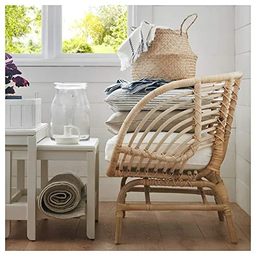 BestOnlineDeals01 BUSKBO Fauteuil en rotin 42 x 72 x 63 cm Durable et facile d'entretien Fauteuils en rotin Fauteuils et méridienne. Canapés et fauteuils Meubles Respectueux de l'environnement.