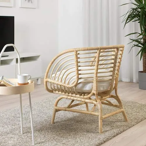 BestOnlineDeals01 BUSKBO Fauteuil en rotin 42 x 72 x 63 cm Durable et facile d'entretien Fauteuils en rotin Fauteuils et méridienne. Canapés et fauteuils Meubles Respectueux de l'environnement.