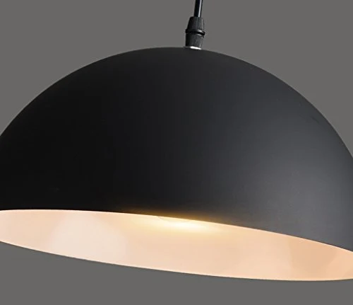 LED Plafonnier / Lustre Lumière vintage pour l'éclairage des piétons facile moderne et créatif abat-jour semi-circulaire Single Head 30 * 19 cm plafond suspendu lampe bar, café, restaurant chambre à c