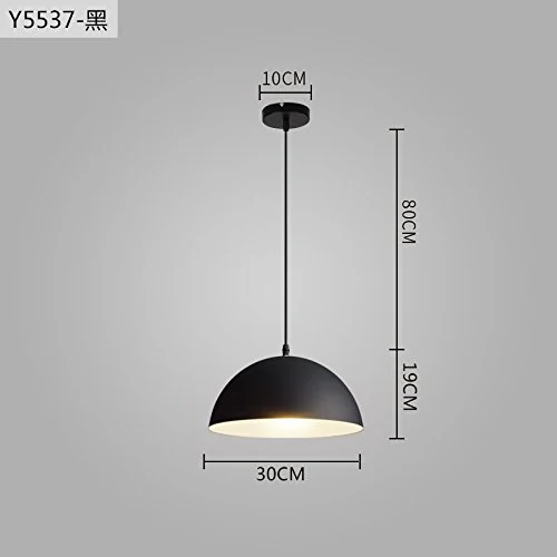 LED Plafonnier / Lustre Lumière vintage pour l'éclairage des piétons facile moderne et créatif abat-jour semi-circulaire Single Head 30 * 19 cm plafond suspendu lampe bar, café, restaurant chambre à c